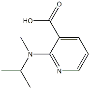 2-[methyl(propan-2-yl)amino]pyridine-3-carboxylic acid Struktur