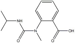 2-[methyl(propan-2-ylcarbamoyl)amino]benzoic acid Struktur