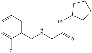 2-{[(2-chlorophenyl)methyl]amino}-N-cyclopentylacetamide Struktur