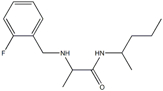 2-{[(2-fluorophenyl)methyl]amino}-N-(pentan-2-yl)propanamide Struktur