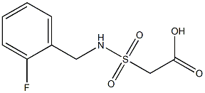 2-{[(2-fluorophenyl)methyl]sulfamoyl}acetic acid Struktur