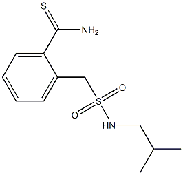 2-{[(2-methylpropyl)sulfamoyl]methyl}benzene-1-carbothioamide Struktur