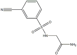 2-{[(3-cyanophenyl)sulfonyl]amino}acetamide Struktur