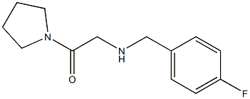 2-{[(4-fluorophenyl)methyl]amino}-1-(pyrrolidin-1-yl)ethan-1-one Struktur