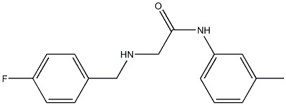 2-{[(4-fluorophenyl)methyl]amino}-N-(3-methylphenyl)acetamide Struktur