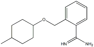 2-{[(4-methylcyclohexyl)oxy]methyl}benzenecarboximidamide Struktur