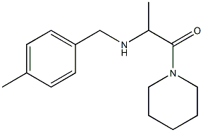 2-{[(4-methylphenyl)methyl]amino}-1-(piperidin-1-yl)propan-1-one Struktur