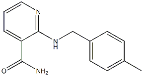 2-{[(4-methylphenyl)methyl]amino}pyridine-3-carboxamide Struktur