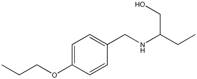 2-{[(4-propoxyphenyl)methyl]amino}butan-1-ol Struktur