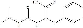 2-{[(isopropylamino)carbonyl]amino}-3-phenylpropanoic acid Struktur