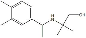 2-{[1-(3,4-dimethylphenyl)ethyl]amino}-2-methylpropan-1-ol Struktur