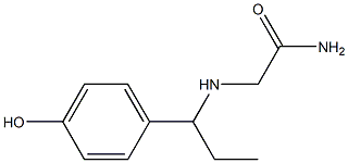 2-{[1-(4-hydroxyphenyl)propyl]amino}acetamide Struktur