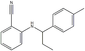 2-{[1-(4-methylphenyl)propyl]amino}benzonitrile Struktur