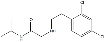 2-{[2-(2,4-dichlorophenyl)ethyl]amino}-N-(propan-2-yl)acetamide Struktur