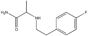 2-{[2-(4-fluorophenyl)ethyl]amino}propanamide Struktur