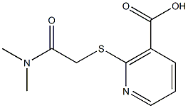 2-{[2-(dimethylamino)-2-oxoethyl]thio}nicotinic acid Struktur