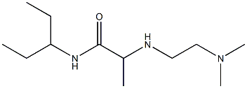 2-{[2-(dimethylamino)ethyl]amino}-N-(pentan-3-yl)propanamide Struktur