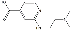 2-{[2-(dimethylamino)ethyl]amino}pyridine-4-carboxylic acid Struktur