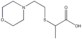 2-{[2-(morpholin-4-yl)ethyl]sulfanyl}propanoic acid Struktur