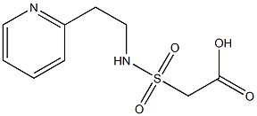 2-{[2-(pyridin-2-yl)ethyl]sulfamoyl}acetic acid Struktur