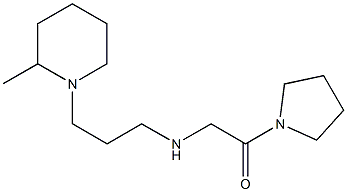 2-{[3-(2-methylpiperidin-1-yl)propyl]amino}-1-(pyrrolidin-1-yl)ethan-1-one Struktur