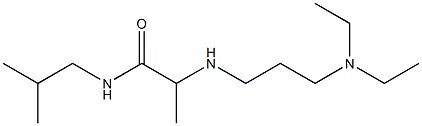 2-{[3-(diethylamino)propyl]amino}-N-(2-methylpropyl)propanamide Struktur