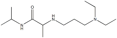 2-{[3-(diethylamino)propyl]amino}-N-(propan-2-yl)propanamide Struktur