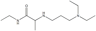 2-{[3-(diethylamino)propyl]amino}-N-ethylpropanamide Struktur