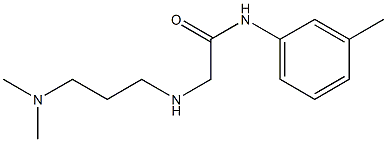 2-{[3-(dimethylamino)propyl]amino}-N-(3-methylphenyl)acetamide Struktur