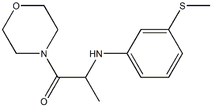 2-{[3-(methylsulfanyl)phenyl]amino}-1-(morpholin-4-yl)propan-1-one Struktur