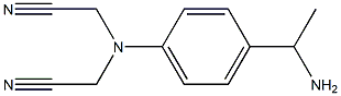 2-{[4-(1-aminoethyl)phenyl](cyanomethyl)amino}acetonitrile Struktur