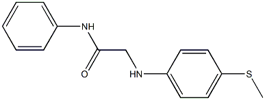 2-{[4-(methylsulfanyl)phenyl]amino}-N-phenylacetamide Struktur