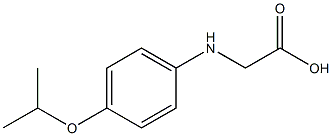 2-{[4-(propan-2-yloxy)phenyl]amino}acetic acid Struktur