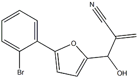 2-{[5-(2-bromophenyl)furan-2-yl](hydroxy)methyl}prop-2-enenitrile Struktur