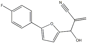 2-{[5-(4-fluorophenyl)furan-2-yl](hydroxy)methyl}prop-2-enenitrile Struktur