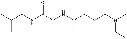 2-{[5-(diethylamino)pentan-2-yl]amino}-N-(2-methylpropyl)propanamide Struktur