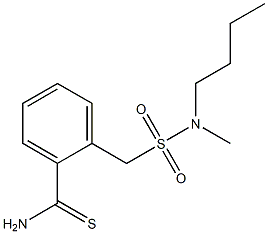 2-{[butyl(methyl)sulfamoyl]methyl}benzene-1-carbothioamide Struktur