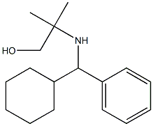 2-{[cyclohexyl(phenyl)methyl]amino}-2-methylpropan-1-ol Struktur