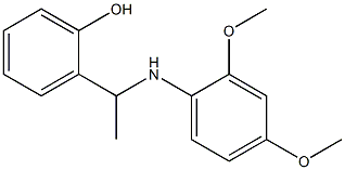 2-{1-[(2,4-dimethoxyphenyl)amino]ethyl}phenol Struktur