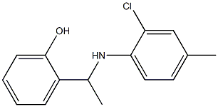 2-{1-[(2-chloro-4-methylphenyl)amino]ethyl}phenol Struktur