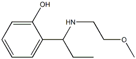 2-{1-[(2-methoxyethyl)amino]propyl}phenol Struktur