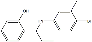 2-{1-[(4-bromo-3-methylphenyl)amino]propyl}phenol Struktur