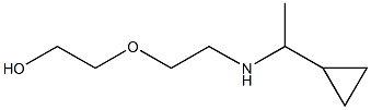 2-{2-[(1-cyclopropylethyl)amino]ethoxy}ethan-1-ol Struktur