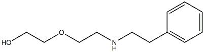 2-{2-[(2-phenylethyl)amino]ethoxy}ethan-1-ol Struktur