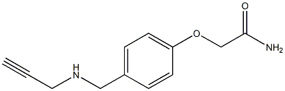 2-{4-[(prop-2-yn-1-ylamino)methyl]phenoxy}acetamide Struktur