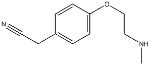 2-{4-[2-(methylamino)ethoxy]phenyl}acetonitrile Struktur