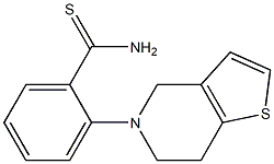 2-{4H,5H,6H,7H-thieno[3,2-c]pyridin-5-yl}benzene-1-carbothioamide Struktur