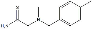 2-{methyl[(4-methylphenyl)methyl]amino}ethanethioamide Struktur