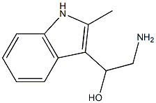 2-amino-1-(2-methyl-1H-indol-3-yl)ethanol Struktur