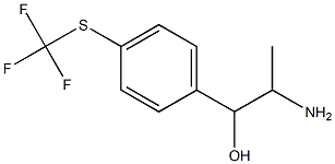 2-amino-1-{4-[(trifluoromethyl)sulfanyl]phenyl}propan-1-ol Struktur